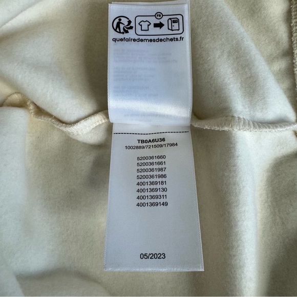 Timberland Woman’s Core + Funnel Neck Sweatshirt In Beige SZ. L - Picture 14 of 14